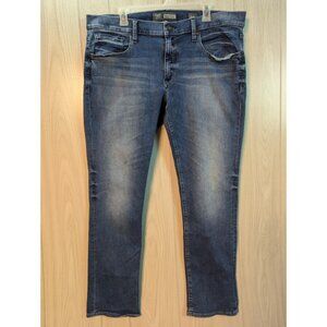 BKE Jeans Mens 38R Blue Mason Medium Wash Taper Denim Western Workwear Stretch